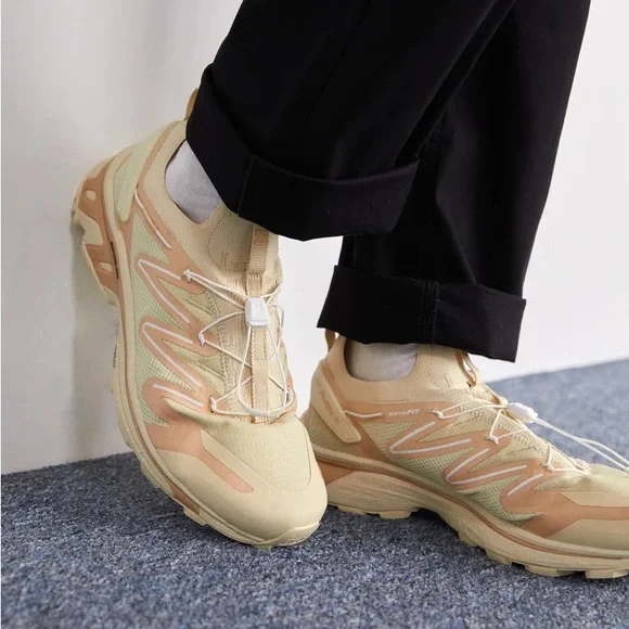 Salomon XT-Rush 2 Trainers Sneakers Bleached Sand Hazelnut - Picture 2 of 6